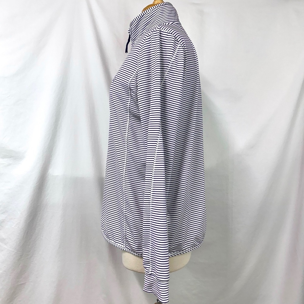 VINEYARD VINES TCU Horned Frogs Sankaty Quarter Zip Pullover Women's L Purple - Picture 5 of 8